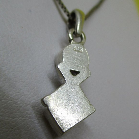 ASHLEY ANDREWS SWAROVSKI Crystal 925 Sterling Pendant Necklace A B Swarovski - Picture 8 of 9